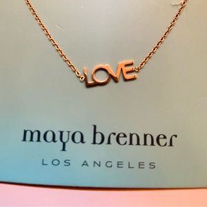 Rose Gold plated Maya Brenner LOVE bracelet